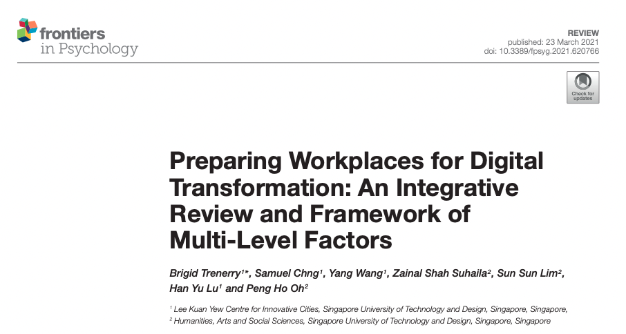 Preparing Workplaces for Digital Transformation: An Integrative Review and Framework of Multi-Level Factors